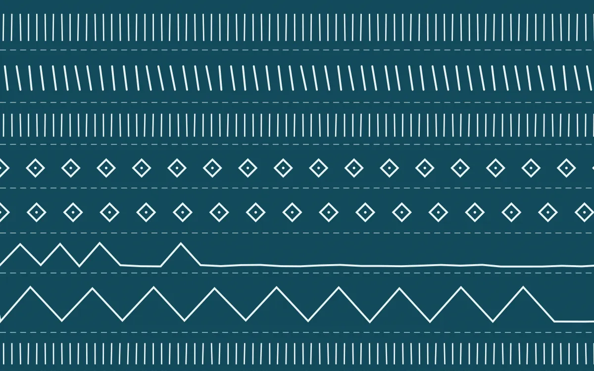 Bondi Surf Mudcloth — dark teal and white mudcloth background