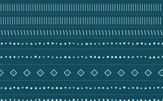 Bondi Surf Mudcloth — dark teal and white mudcloth background