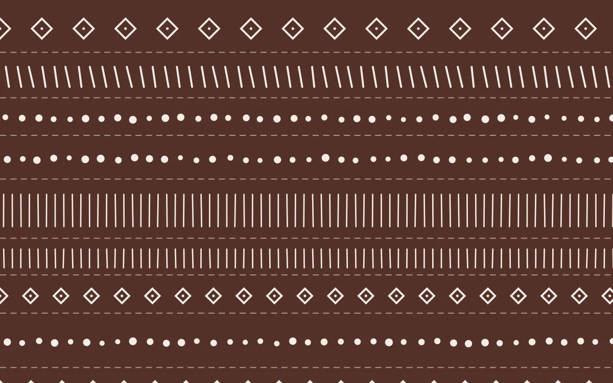 Budapest Rose Mudcloth — dark brown and white mudcloth background