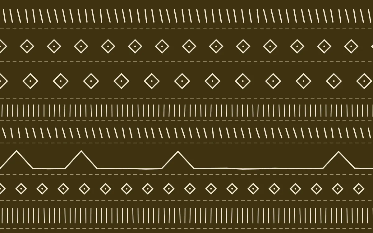 Cairo Gold Mudcloth — dark brown and beige mudcloth background