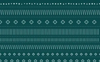 Cancún Surf Mudcloth — dark teal mudcloth background