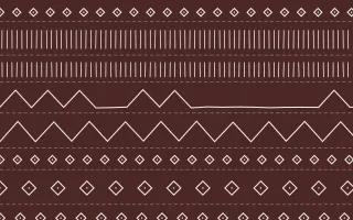 Cape Protea Mudcloth — dark red and white mudcloth background