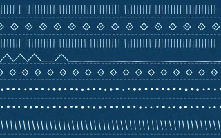 Capri Blue Mudcloth — dark blue and white mudcloth background