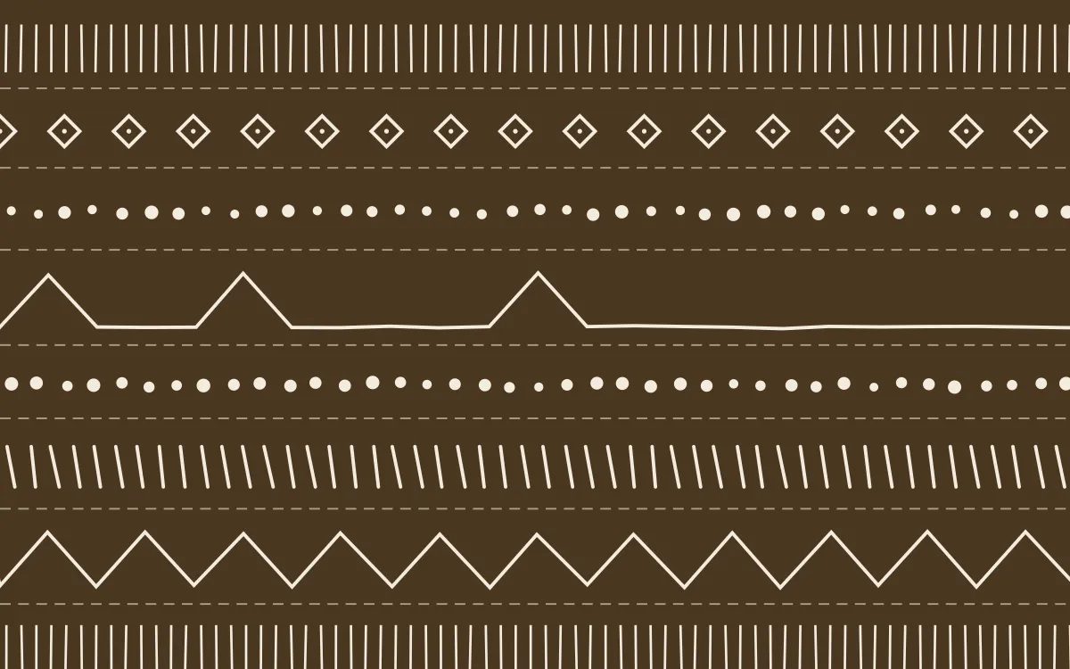 Chai Cream Mudcloth — dark brown and beige mudcloth background