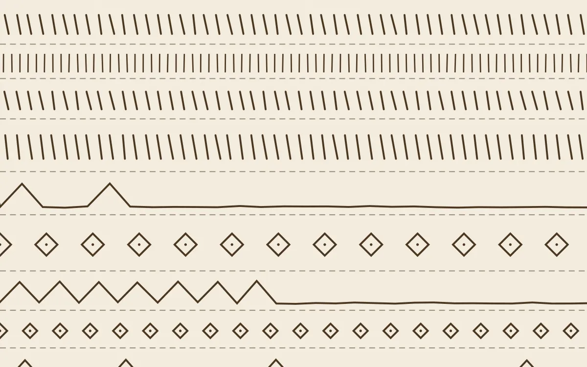 Chai Cream Ecru Mudcloth — light beige and brown mudcloth background