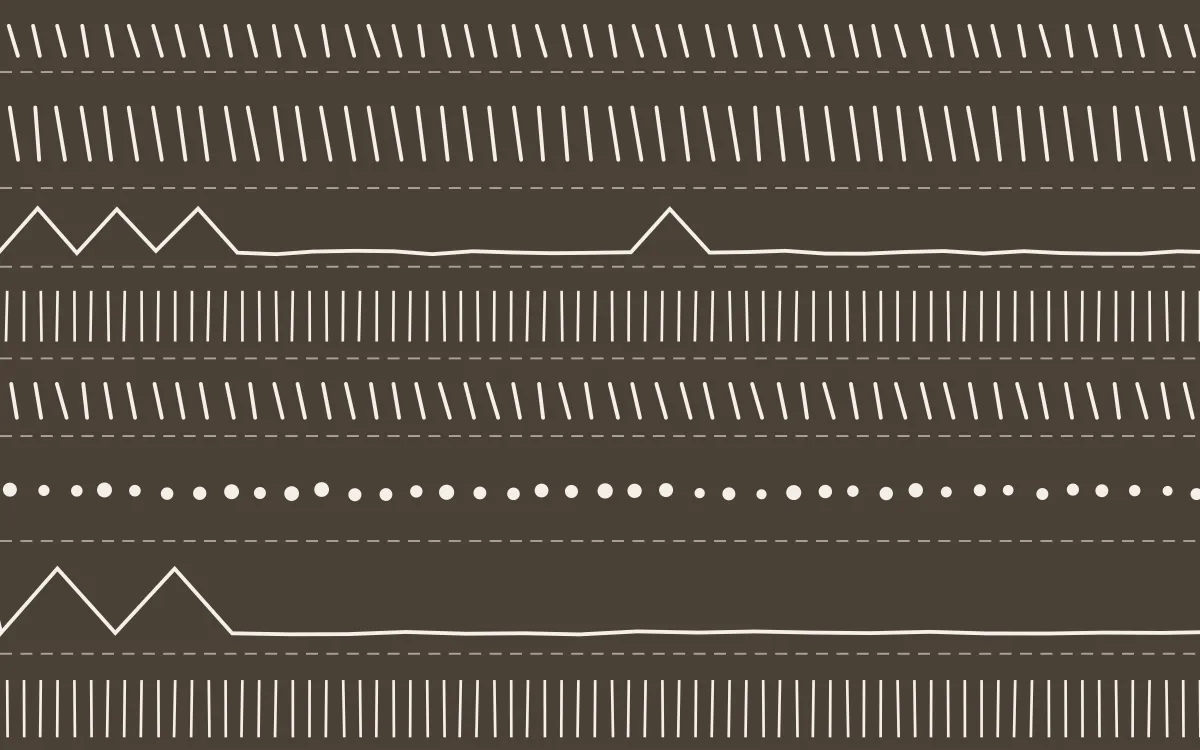 Copenhagen Hygge Mudcloth — dark brown and white mudcloth background