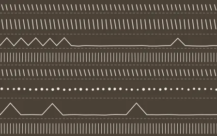 Copenhagen Hygge Mudcloth — dark brown and white mudcloth background