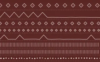 Damascus Rose Mudcloth — dark red and white mudcloth background