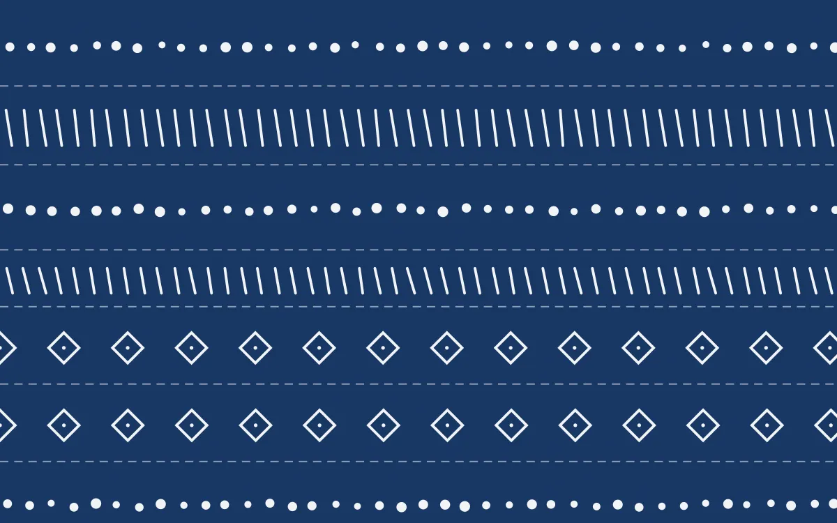 Delft Blue Mudcloth — dark blue and white mudcloth background