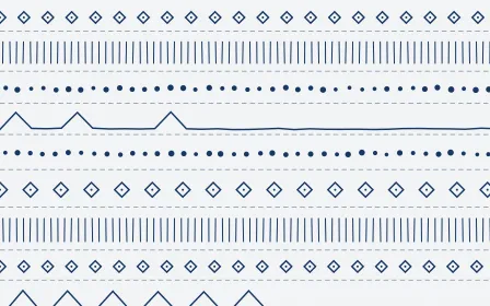Delft Blue Ecru Mudcloth — light white and blue mudcloth background