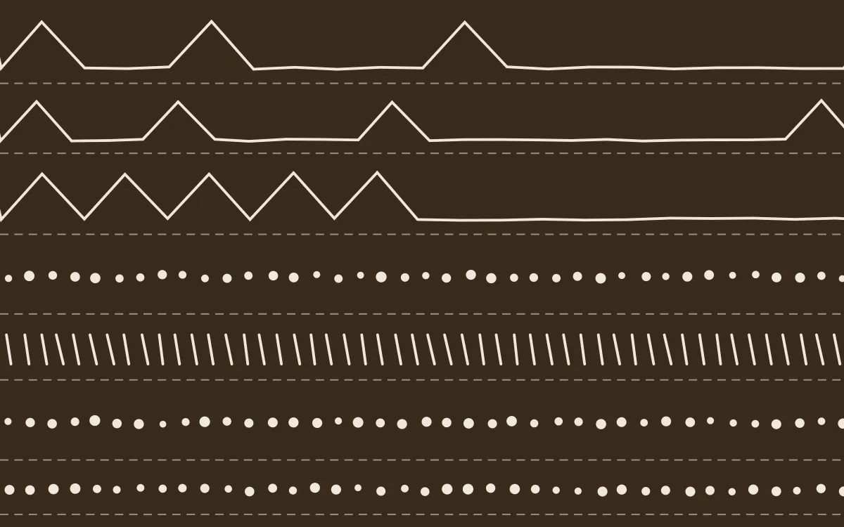 Desert Oud Mudcloth — dark brown and beige mudcloth background