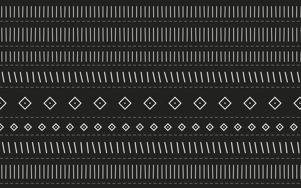 Edo Charcoal Mudcloth — dark grey and white mudcloth background
