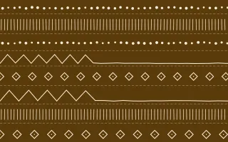 Fes Saffron Mudcloth — dark brown and beige mudcloth background