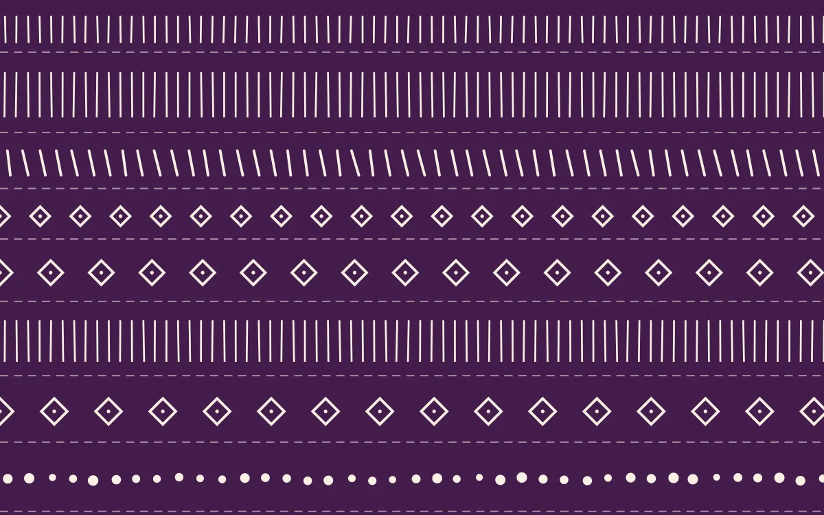 Fiesta Brava Mudcloth — dark purple and white mudcloth background