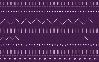 Fiesta Brava Mudcloth — dark purple and white mudcloth background