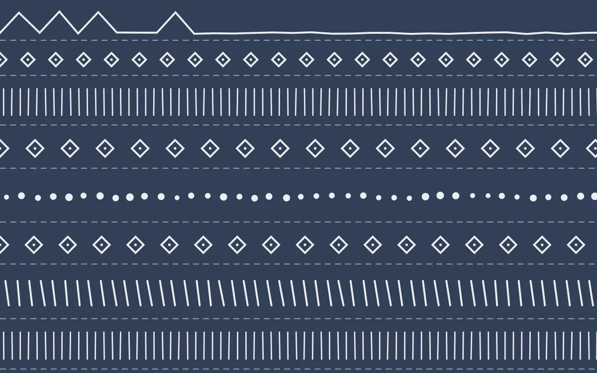 Fuji Mist Mudcloth — dark blue and white mudcloth background