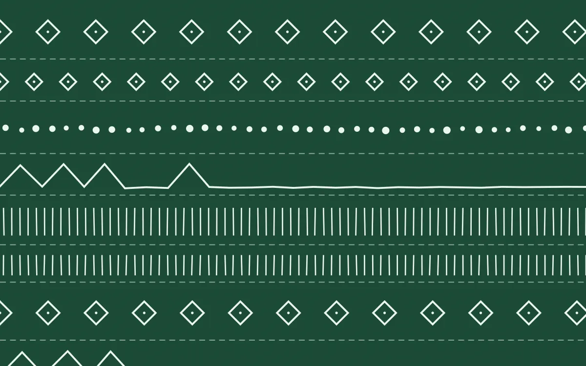 Hanbok Mint Mudcloth — dark green and white mudcloth background