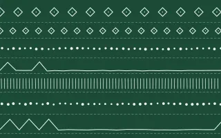 Hanbok Mint Mudcloth — dark green and white mudcloth background