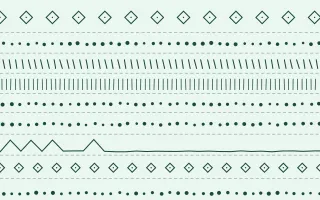 Hanbok Mint Ecru Mudcloth — light white and green mudcloth background