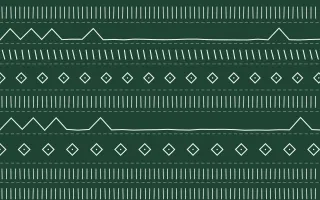 Havana Mint Mudcloth — dark green and white mudcloth background