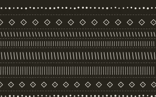 Highland Peat Mudcloth — dark grey and white mudcloth background