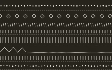 Highland Peat Mudcloth — dark grey and white mudcloth background