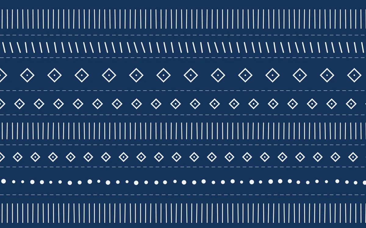Iznik Blue Mudcloth — dark blue and white mudcloth background