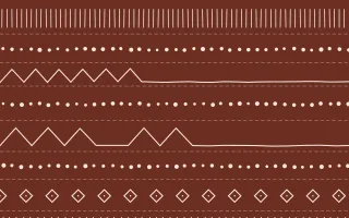 Jaipur Rose Mudcloth — dark brown and orange mudcloth background