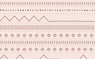 Jaipur Rose Ecru Mudcloth — light orange and brown mudcloth background