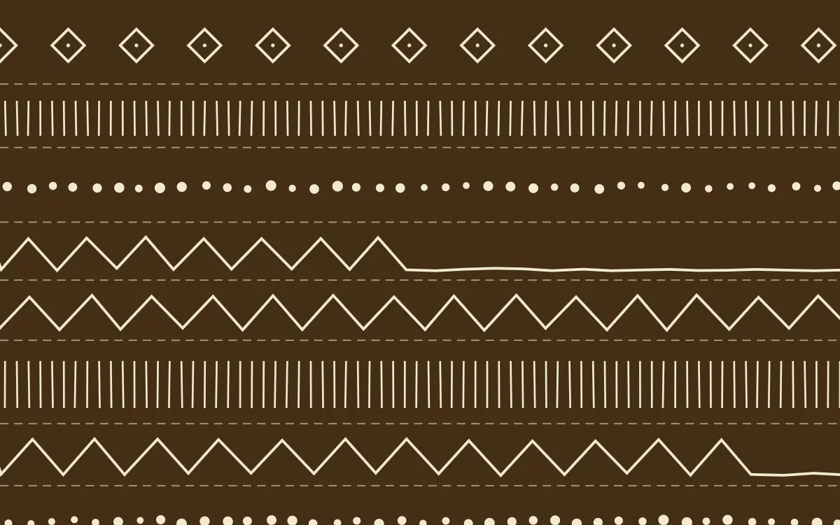 Java Heritage Mudcloth — dark brown and beige mudcloth background