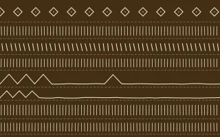 Java Heritage Mudcloth — dark brown and beige mudcloth background