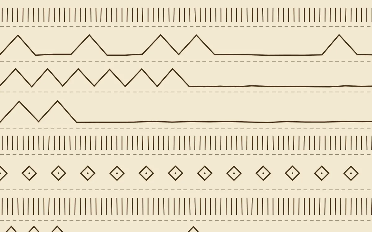 Java Heritage Ecru Mudcloth — light beige and brown mudcloth background