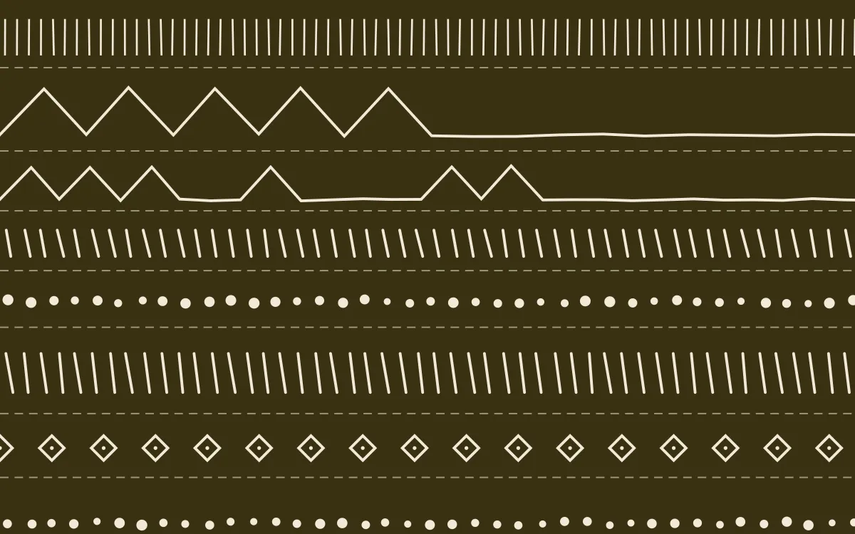 Kerala Spice Mudcloth — dark brown and beige mudcloth background