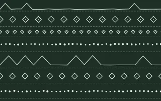 Kiwi Fern Mudcloth — dark green and white mudcloth background