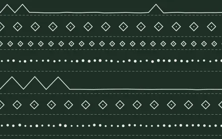 Kiwi Fern Mudcloth — dark green and white mudcloth background