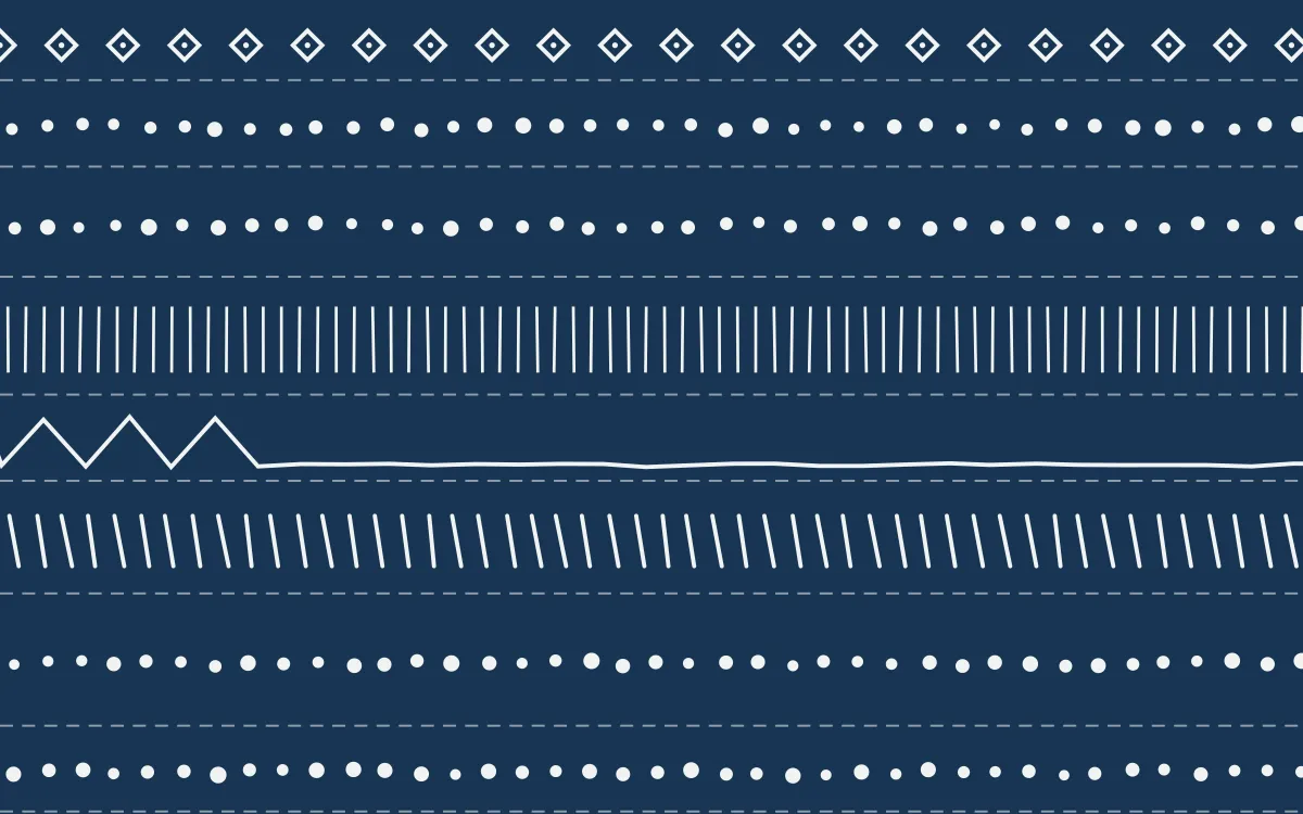 Lisbon Azul Mudcloth — dark blue and white mudcloth background