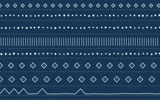 Lisbon Azul Mudcloth — dark blue and white mudcloth background