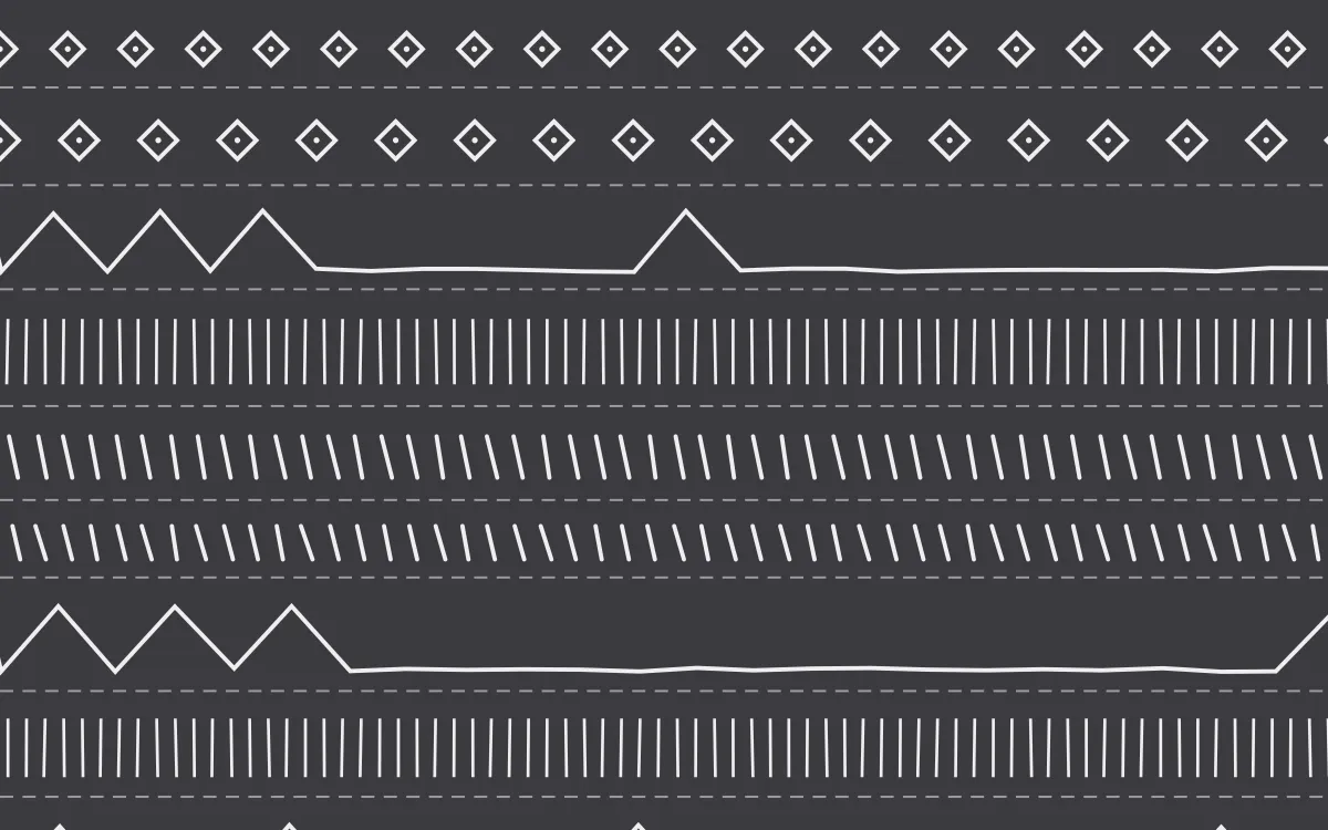 London Fog Mudcloth — dark grey and white mudcloth background