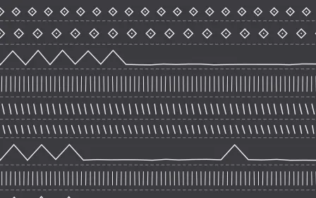 London Fog Mudcloth — dark grey and white mudcloth background