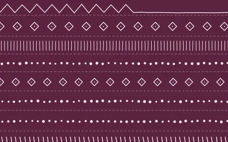 Lotus Siam Mudcloth — dark pink and white mudcloth background