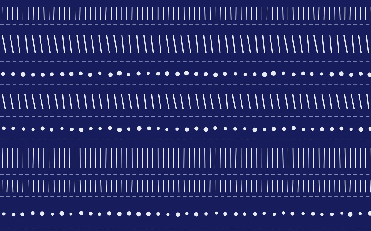 Majorelle Mudcloth — dark blue and white mudcloth background