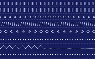 Majorelle Mudcloth — dark blue and white mudcloth background