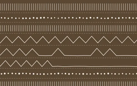 Manila Shell Mudcloth — dark brown and white mudcloth background
