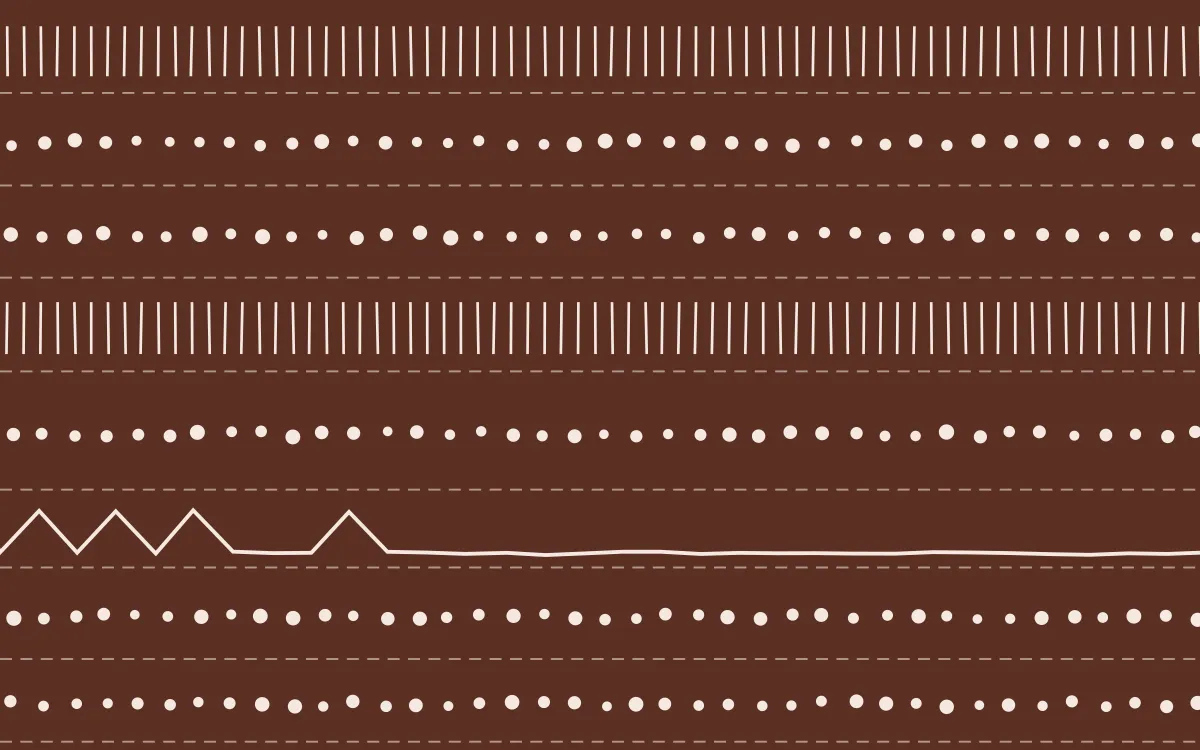 Marrakech Rose Mudcloth — dark brown and beige mudcloth background