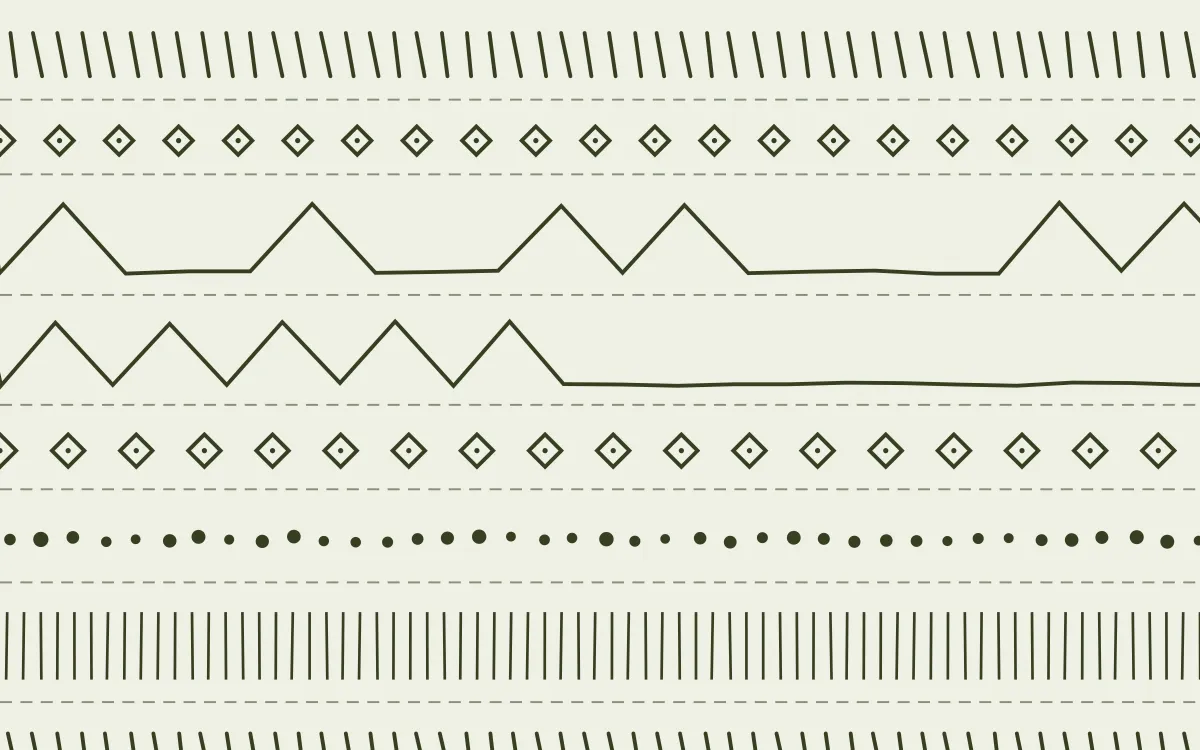 Matcha House Ecru Mudcloth — light white and green mudcloth background