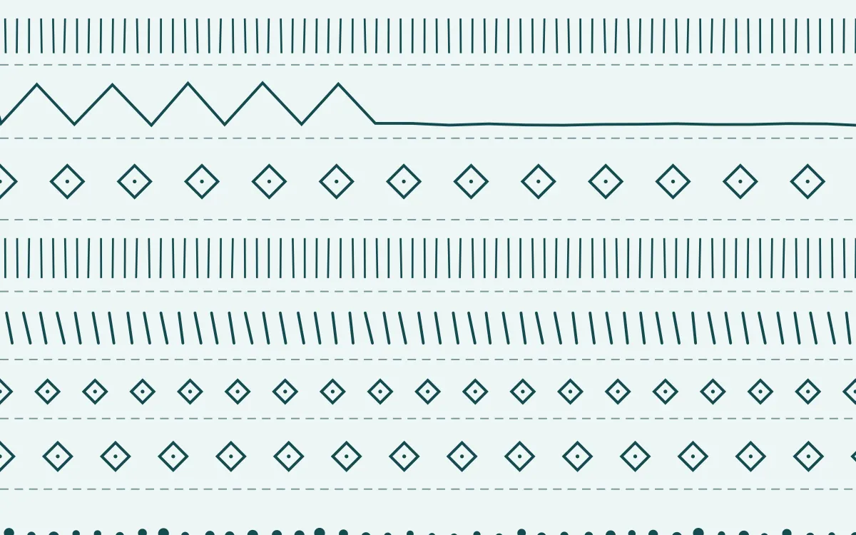 Miami Deco Ecru Mudcloth — light white and teal mudcloth background