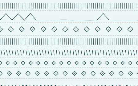 Miami Deco Ecru Mudcloth — light white and teal mudcloth background