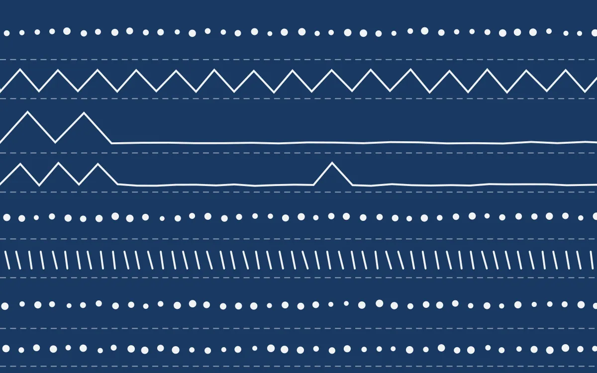 Ming Porcelain Mudcloth — dark blue and white mudcloth background
