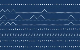 Ming Porcelain Mudcloth — dark blue and white mudcloth background