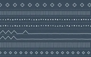 Montréal Hiver Mudcloth — dark blue and white mudcloth background